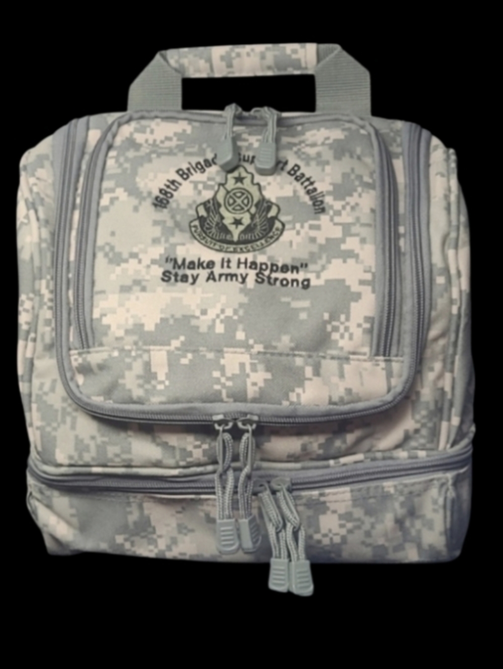 MILITARY "ARMY" TRAVEL TOILETRY BAG-CAMOUFLAGE- NWOT-NEVER USED